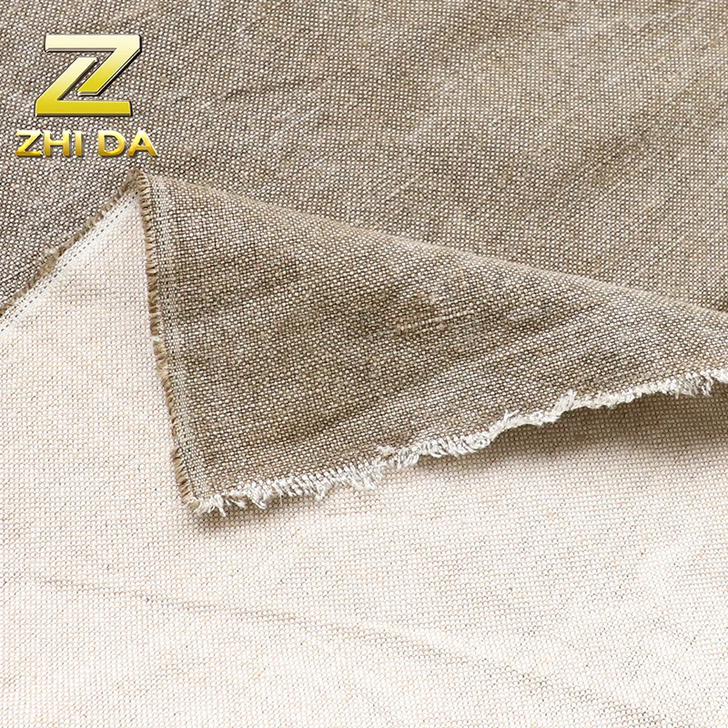 Cheap upholstery fabric with wash treatment woven jute fabric for  for sofa bag curtain