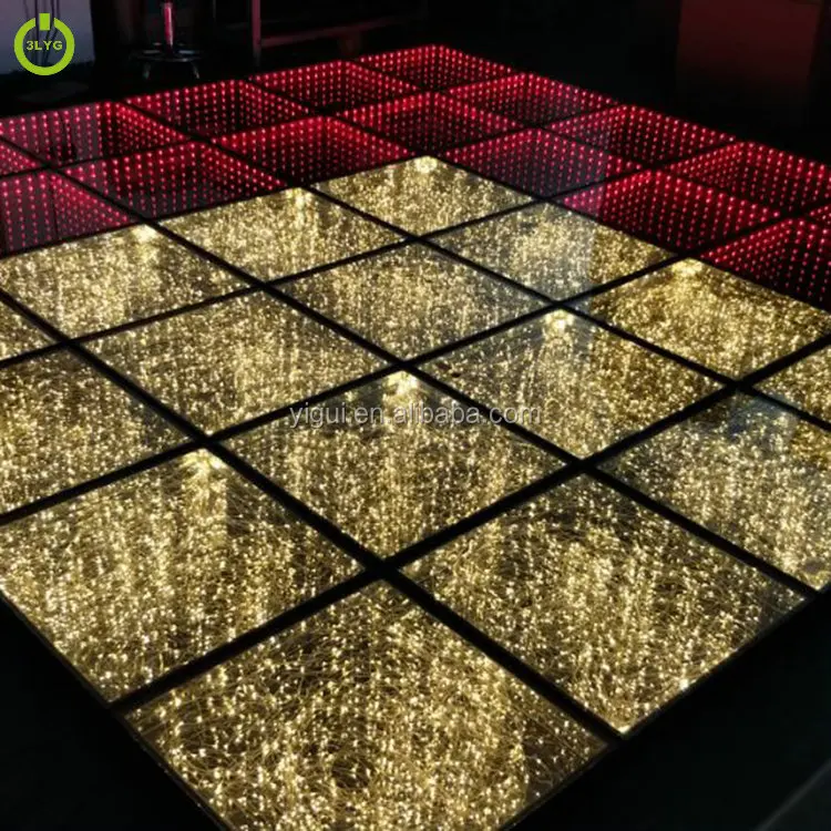 2018 New 3d optical illusions led mirror led dance floor