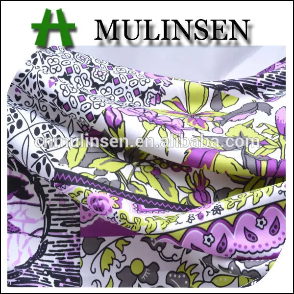 mulinsen textile 150d dty polyester stretch printed indian inspired fabric in good price