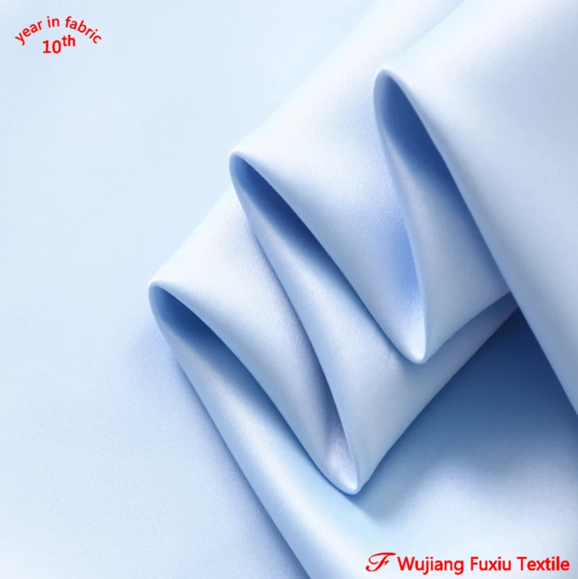 150--180gsm heavy evening dress 100% polyester bridal glitter wedding decoration satin fabric