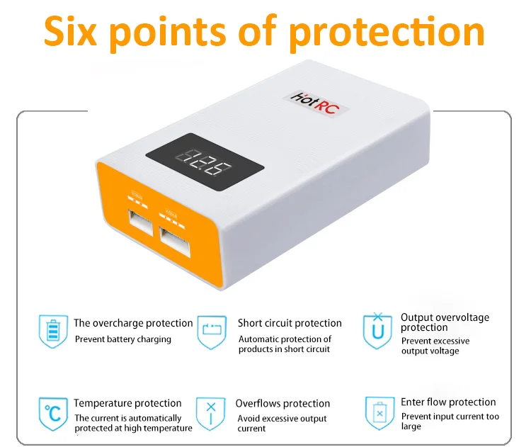Hotrc A400 40W plug and play Battery Charger for Mini drone and Park scale flyers
