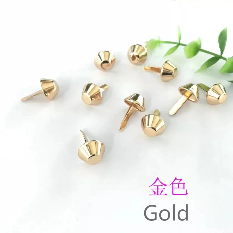 YK 1183 Nickel-Free Decoration Brass Spike Stud, Metal Revits/Snap Nails For Bags