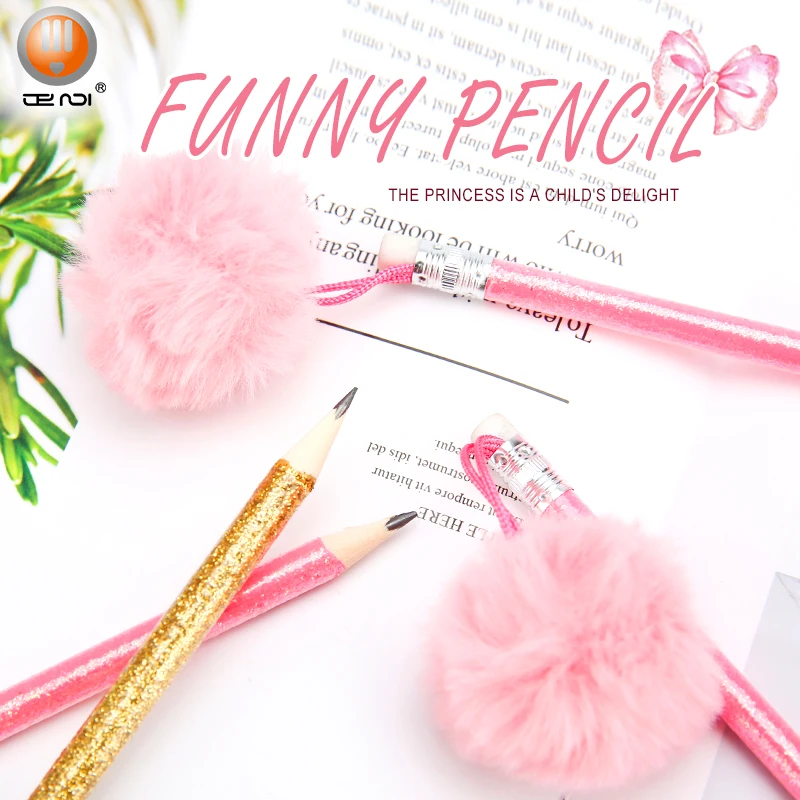 Блестящий карандаш HB с помповым шариком