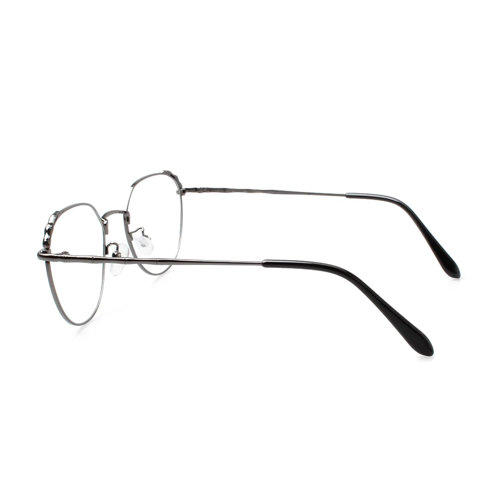 New Designer Woman Glasses Optical Frames Metal Round Glasses Frame Clear Lens Eyewear Black Silver Gold Eye Glass