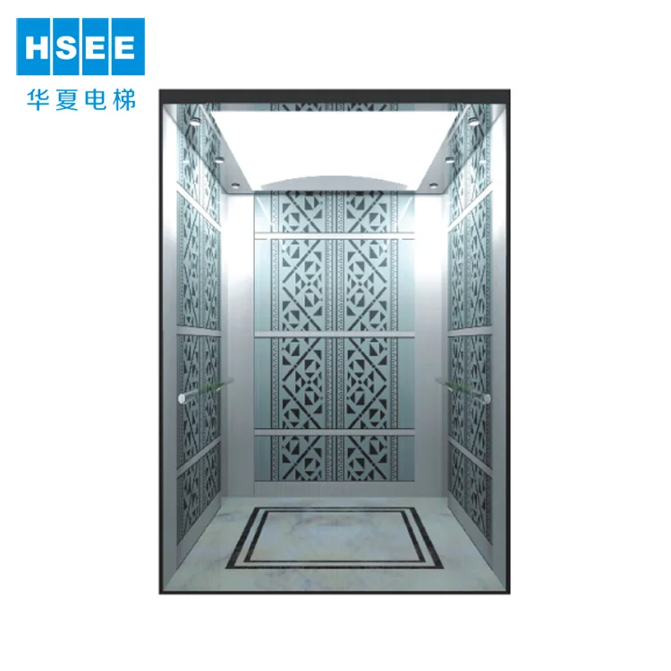 
Machine roomless elevator 630kg 8 person 1.5m/s Passenger Elevator Lift 