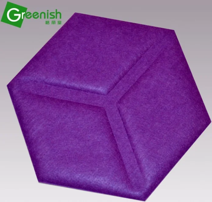 Hot sale moldable polyester fiber 3d acoustic wall panel