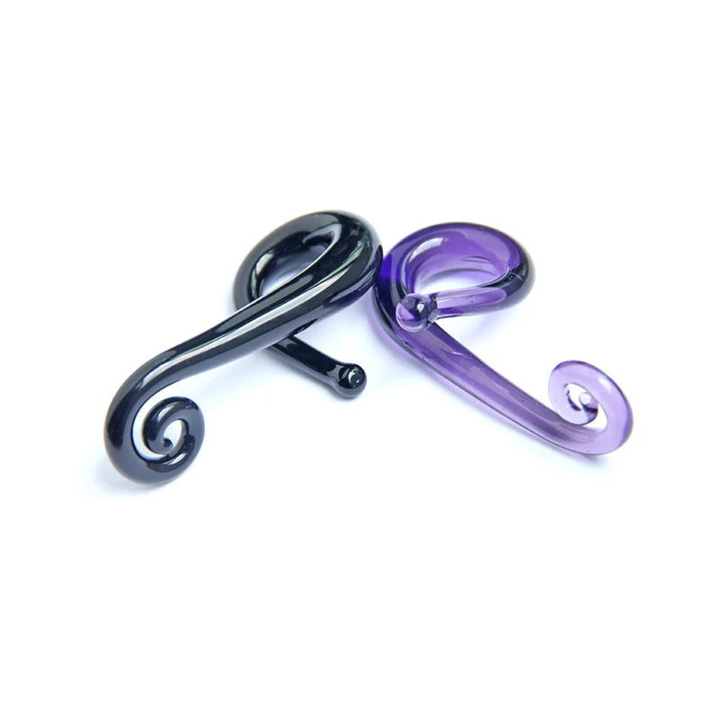 New Product Ideas 2022 Spiral Glass Ear Stretchers Plugs and Tunnels Piercing Body Jewelry wholesale