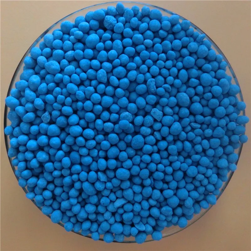 Agricultural Granular NPK 28-6-6 Compound Fertilizer Quick Release Blue Color Manufacturer in China