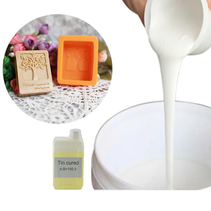 Низкая вязкость мягкий rtv2 силиконовой резины литья под давлением для ручной работы мыло продукты