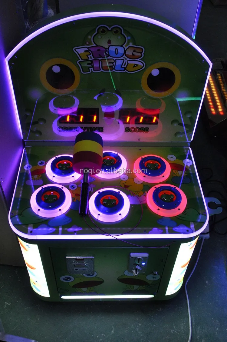 NQT-E03 coin operated hitting redemption crazy frog lottery game machine