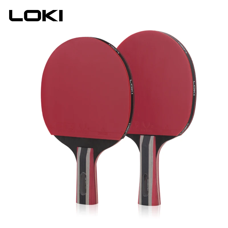 LOKI Wholesales available new 3 star good quality best table tennis racket with ittf approved rubber