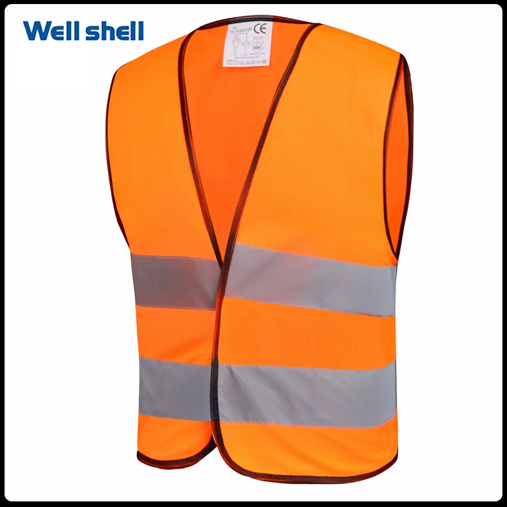 
OEM Orange Yellow Kids Plain high visibility Children reflective safety vest 
