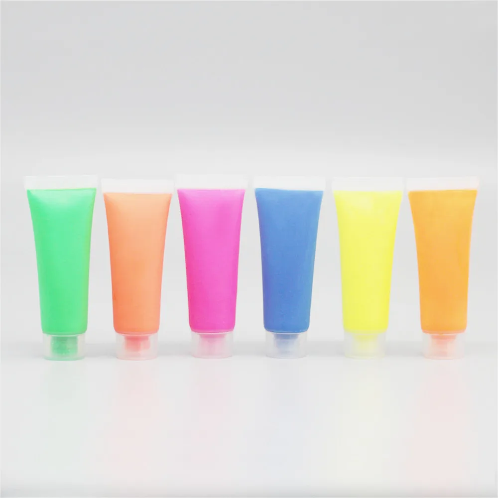 Glow in the Dark Light Body Paint, Print Your Own logo on the Tube Washable Neon Body Paint