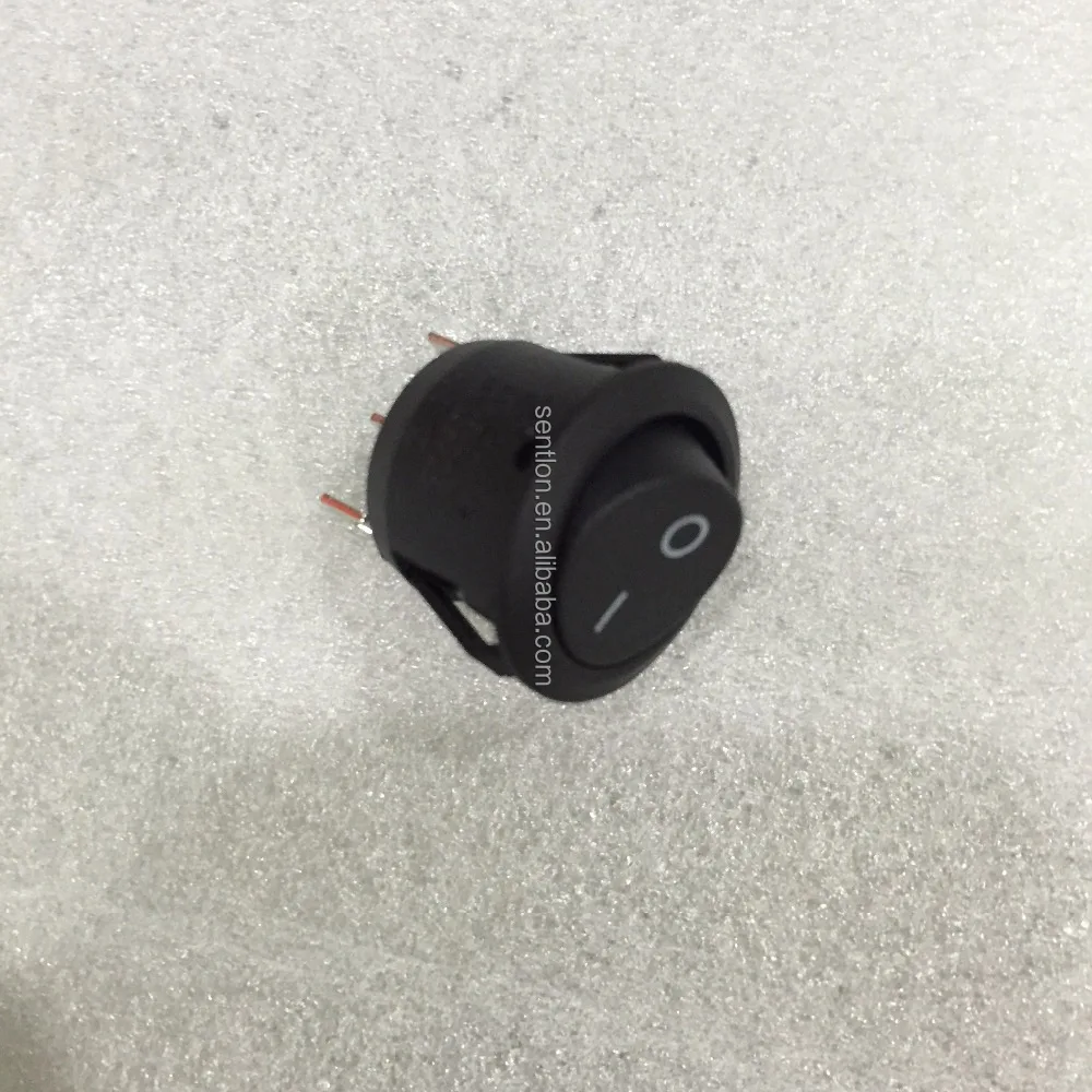 .KCD1-102-5 High quality Universal 3 Pin DPST ON-OFF Round Rocker Switch