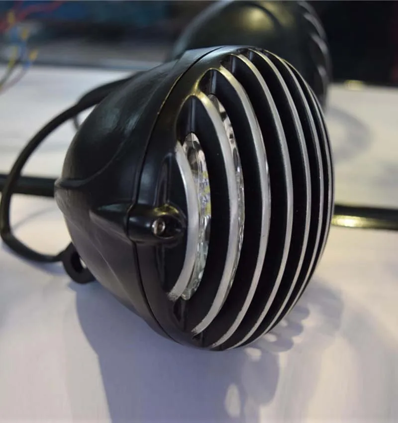 Black Classic Motorcycle LED Headlight Age-old Lamp For BMW R NINE-T