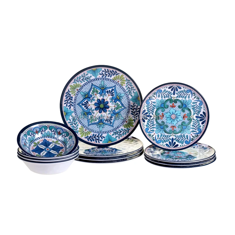 National style melamine dinnerware, custom design home tableware set