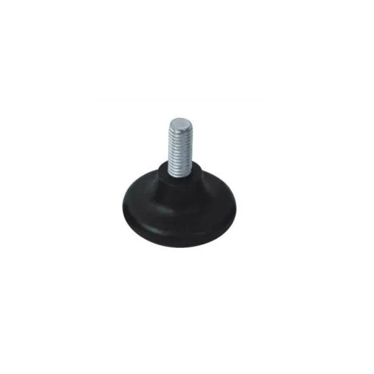 Manufacturer directly supply black tube glide plastic screw sofa leg