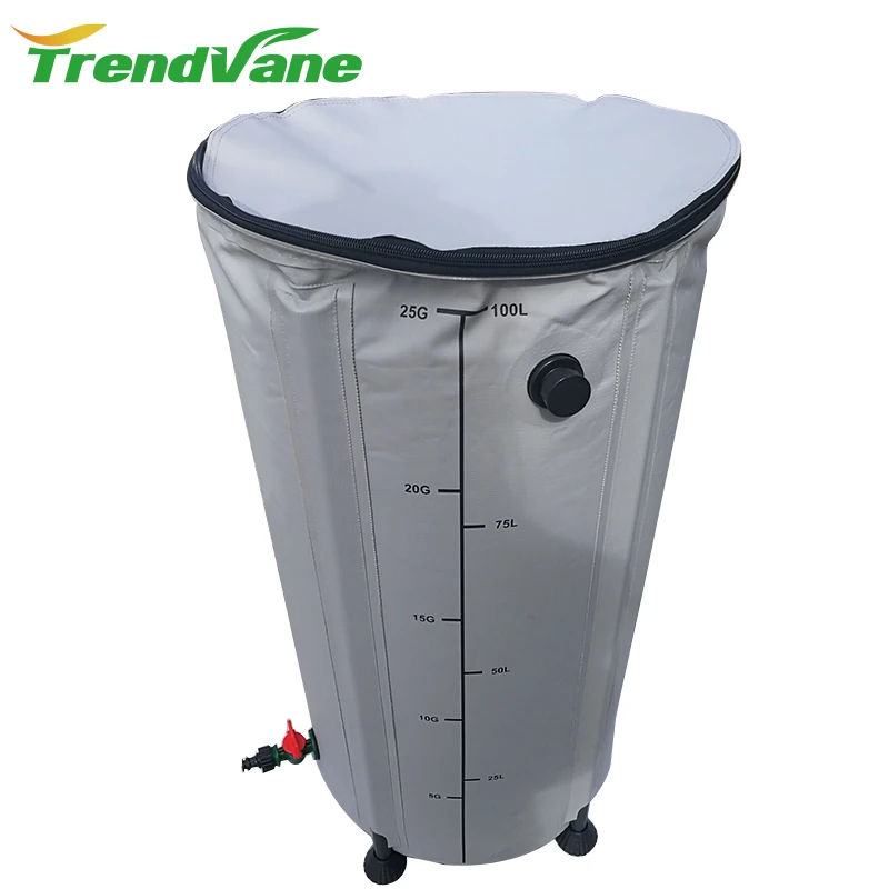 collapsible uv-resistant heavy duty rainwater tank rain barrel with many sizes available