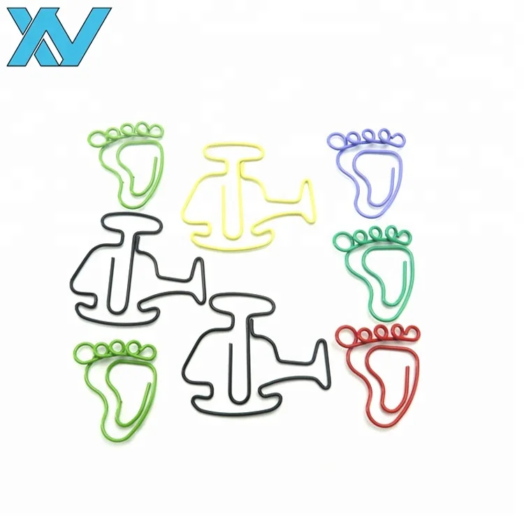 Christmas gifts human foot design metal feet shaped paper clips