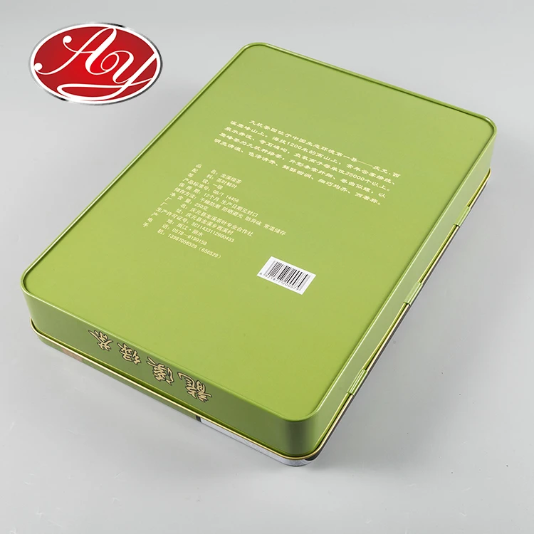 Большой контейнер из олова для пищевых продуктов металлическая упаковочная коробка чая