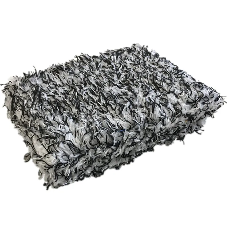 Best Selling Buffing Wheel Cleaning Mixed Color Best Premium Microfiber Car Wash Pad Mitt Sponge for Auto Detailing