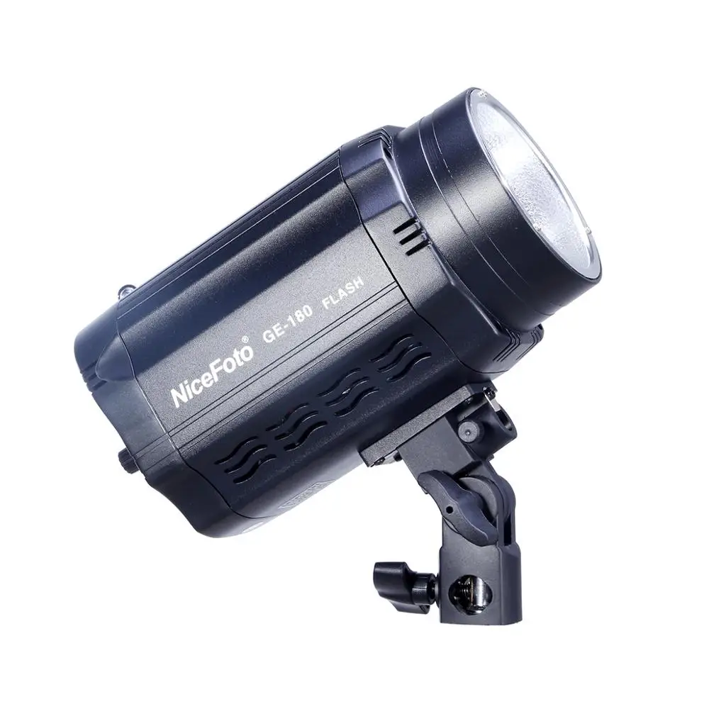 GE-180 180W NiceFoto Mini Studio Flash Light  GN46 CCT 5500 Strobe flash photo light photographic equipment for video shooting