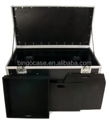 Large Capacity Road Trunk Flight Case with Divides and Tray