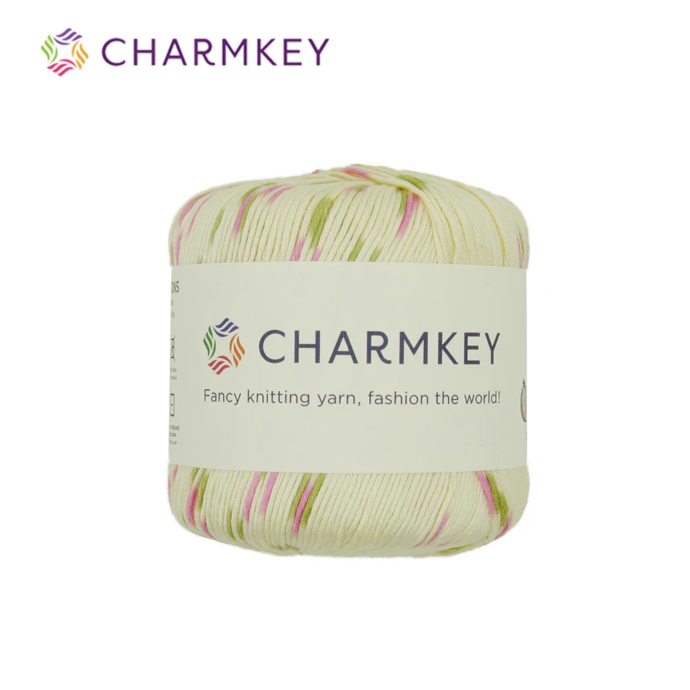 Супермягкая пряжа Charmkey из натурального бамбука, необычная пряжа для вязания крючком, свитера и шарфа