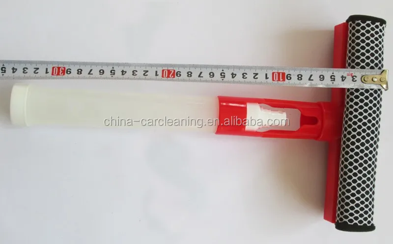 3 in 1 spray window squeegee with sponge and rubber, window cleaner, glass window cleaning wiper