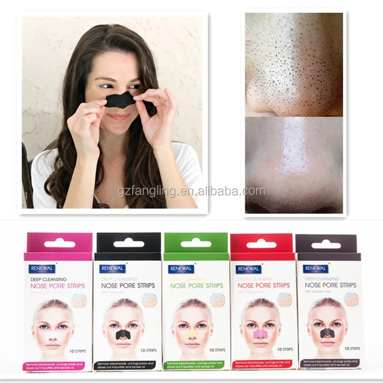 
Private label deep cleansing pore blackhead remover mask 3. nose forehead and chin strips 