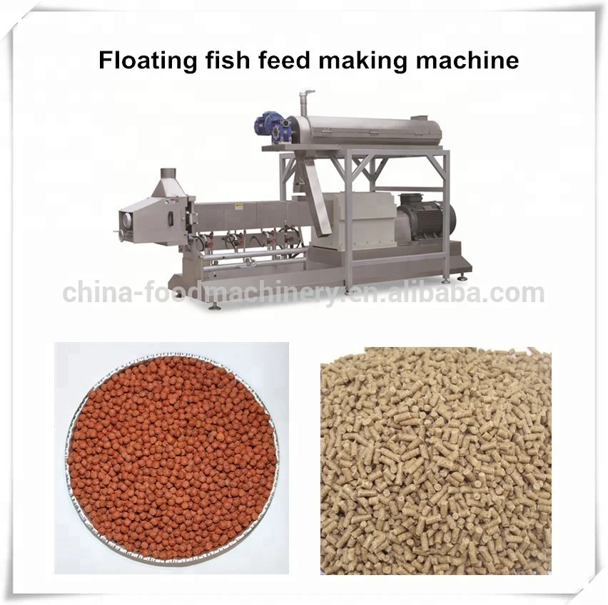 
Full Automatic Animal Pet Fish Food Feed Making Machine / Production Line 