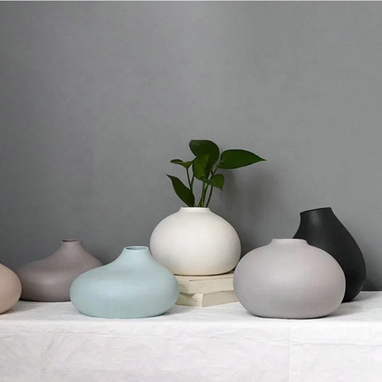 Персонализированные высококачественные дешевые оптовые керамические вазы/ресторан столовая ваза для цветов