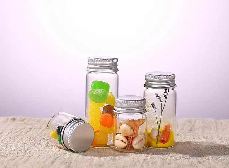 
 Пустой прозрачный стеклянный флакон с алюминиевой крышкой/бутылка для хранения, маленькая стеклянная бутылка для вина, Капсульная бутылка  