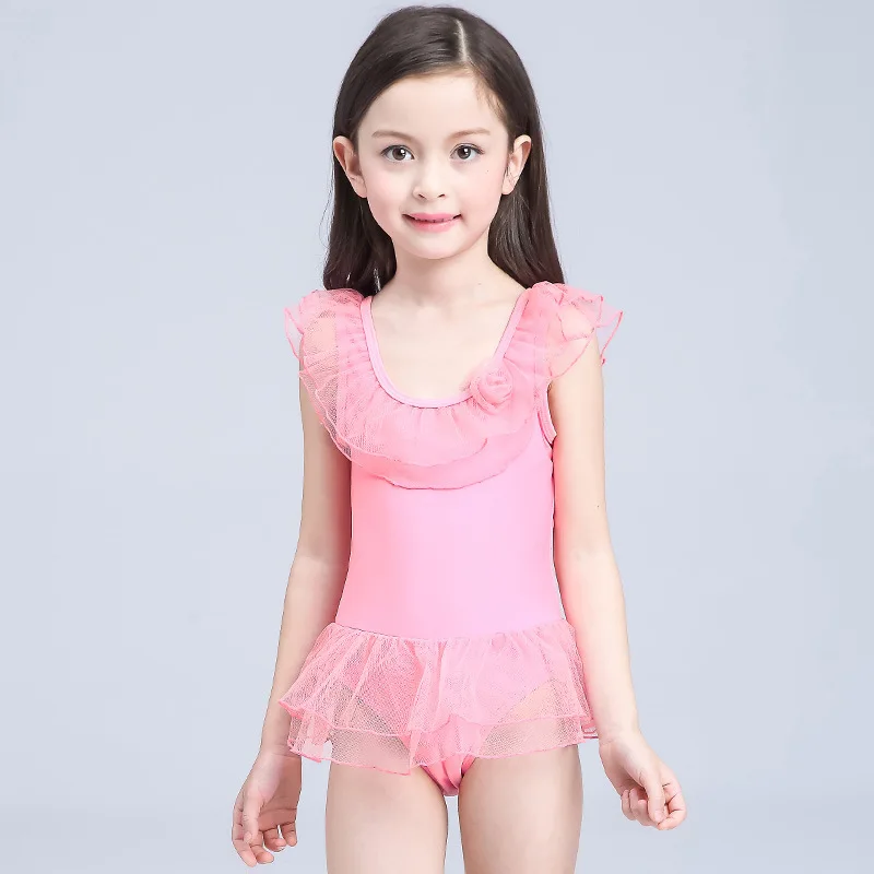 
HT-LGS Stylish Top Design Swimsuit 2017 Kid One Piece Baby Girls Swimwear Kids Girl 