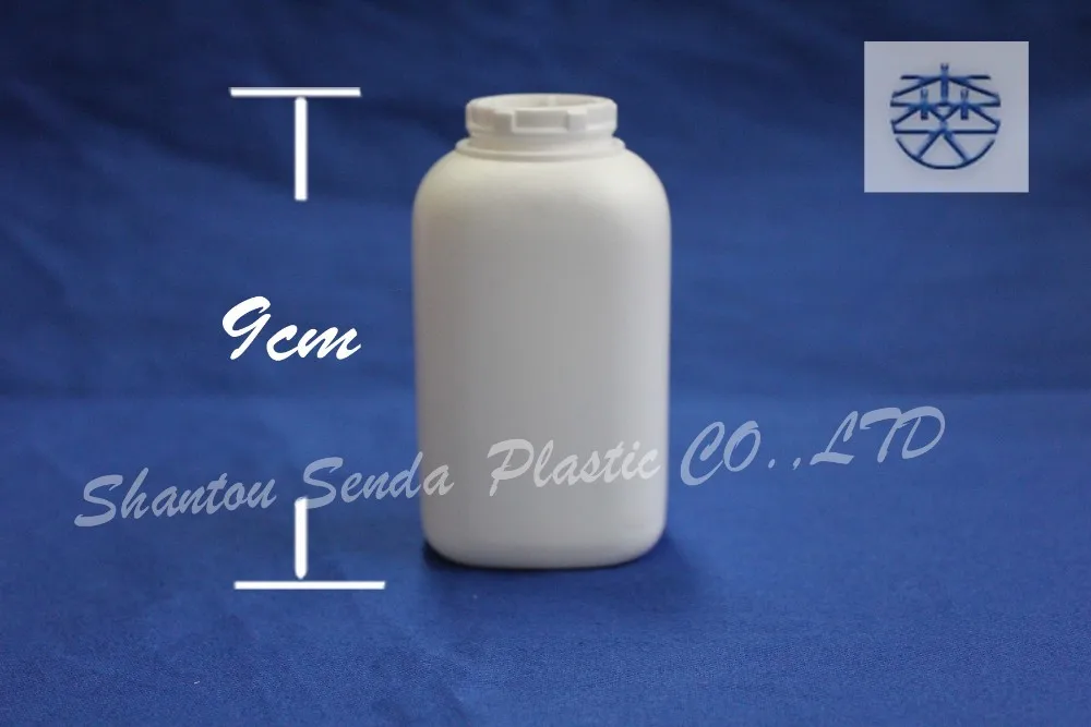 hdpe square plastic bottles for powder, 80ml plastic powder container, dry powder container