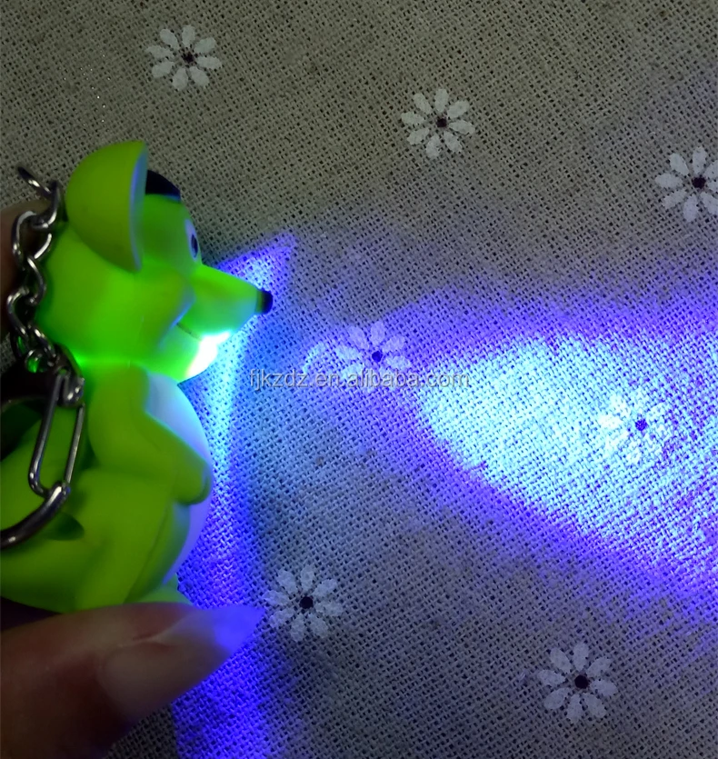 Innovative led flashlight keychain Rat Mice key holder