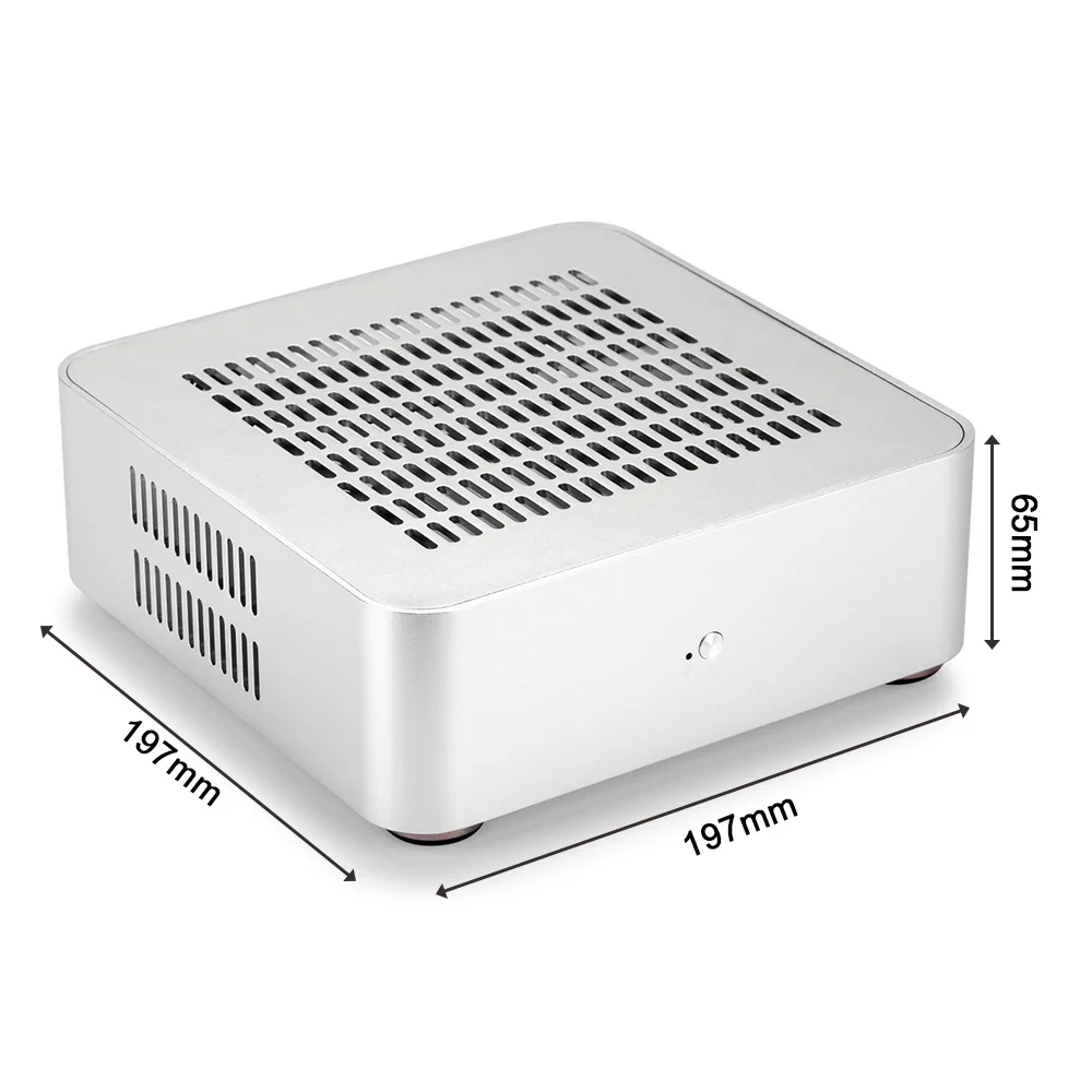 RGeek L80S Aluminum Mini ITX Computer Case USB 3.0 aluminum cases with Top Cover Holes