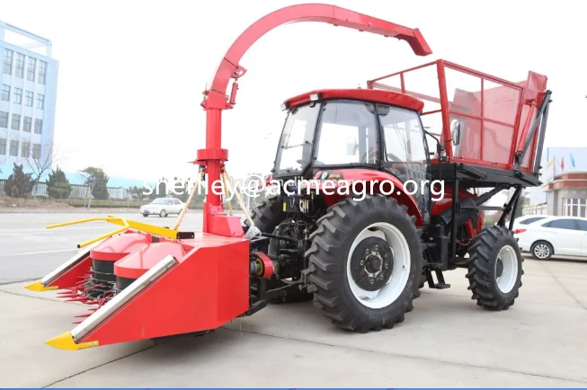 corn silage forage harvester tractor mounted silage harvester
