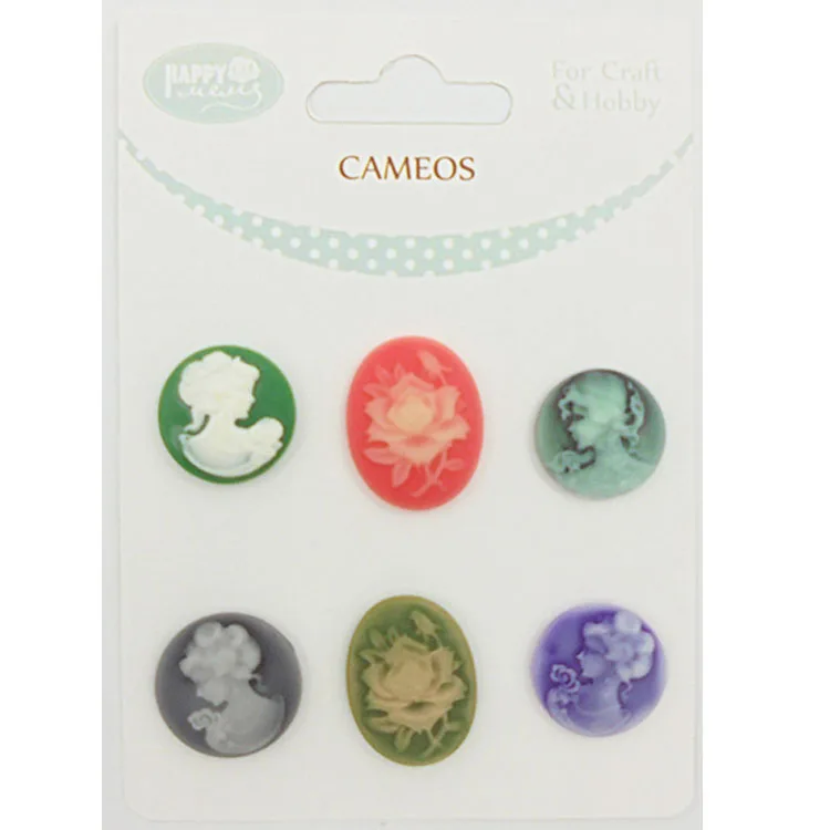 Custom Resin Cameo Flat Back Resin Silhouette Cameo for Decoration