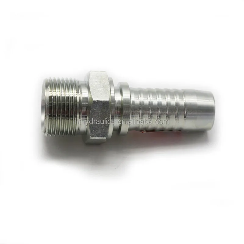High pressure Hydraulic Bsp male 60 degree cone seat hose fitting 12611 with OEM Services