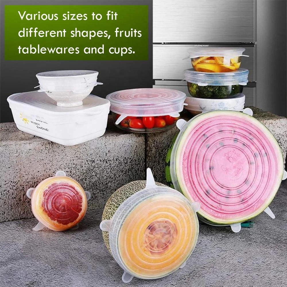 Multifunctional Fresh-Keeping Food Reusable Silicone Cover Stretch Lids