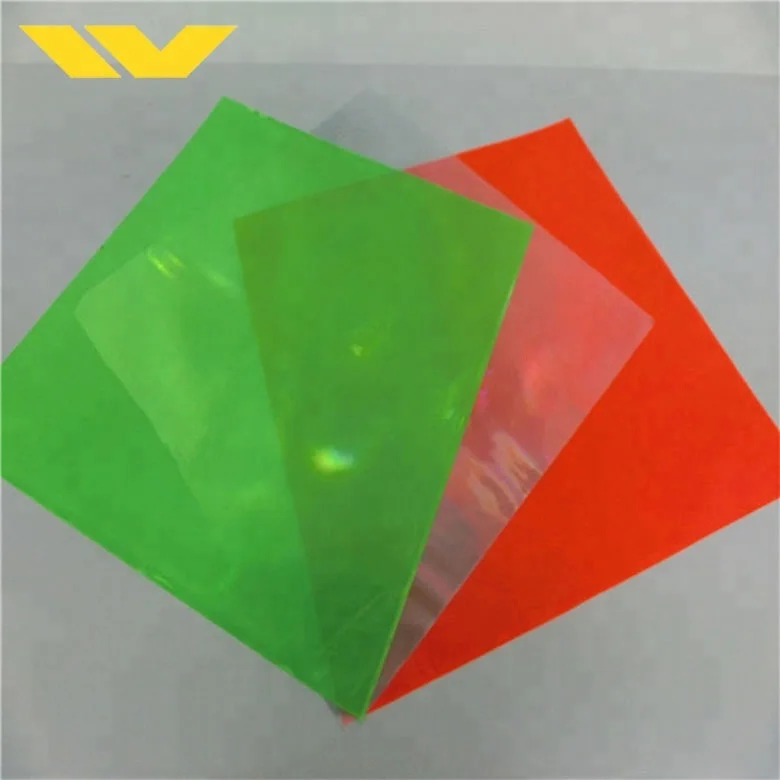High visibility raincoat application pvc plastic reflector sheet