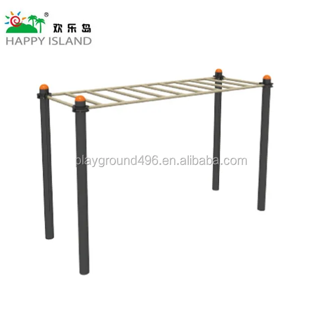 
Outdoor Fitness Equipment- Horizontal Style Sky Ladder Park School Commercial Playground Equipment With low Price For Sale 