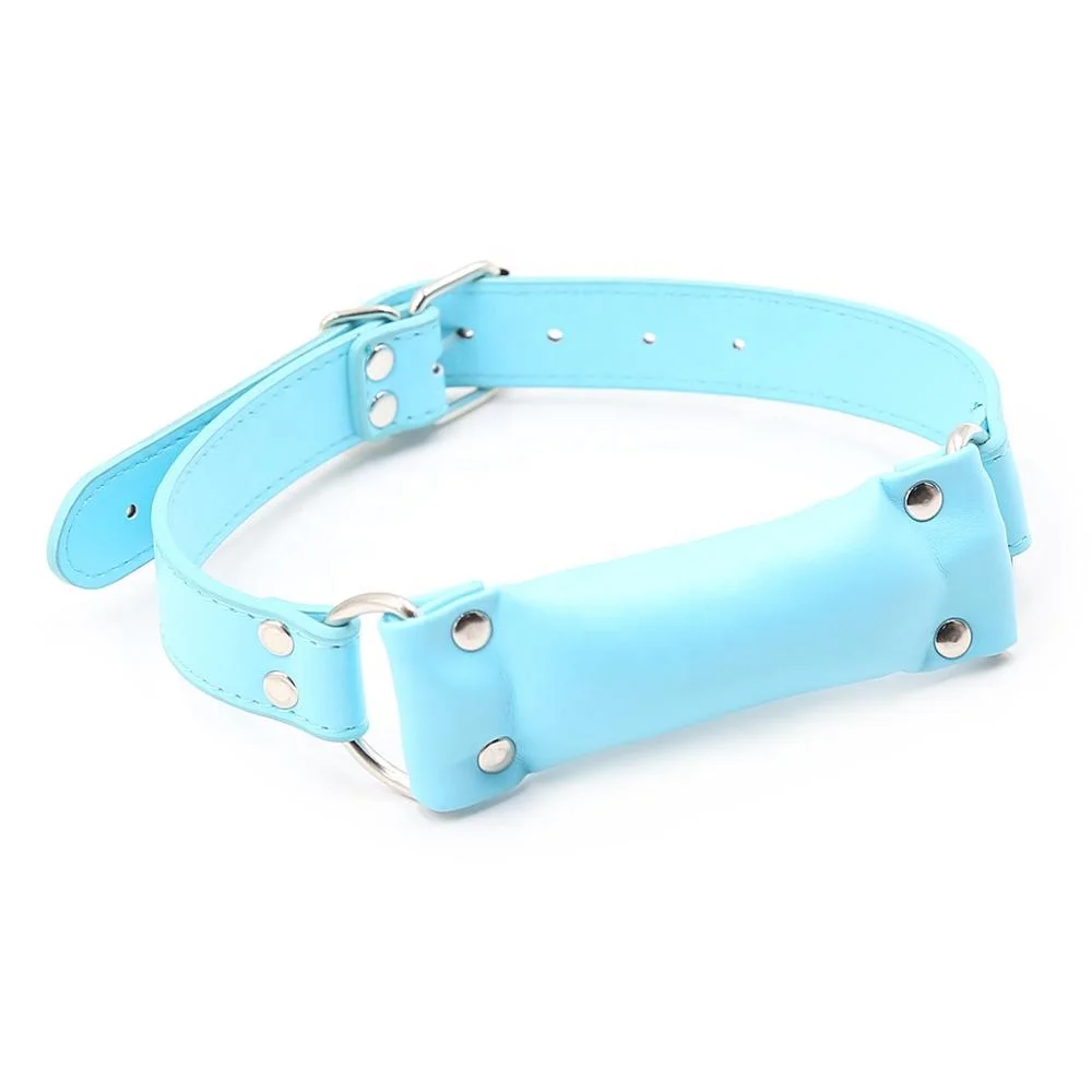Soft Leather Padded Pillow Mouth Gag,Slave Dog Bone Harness Bite Gag Pony Play,Sex Toys For Couple Sex Products