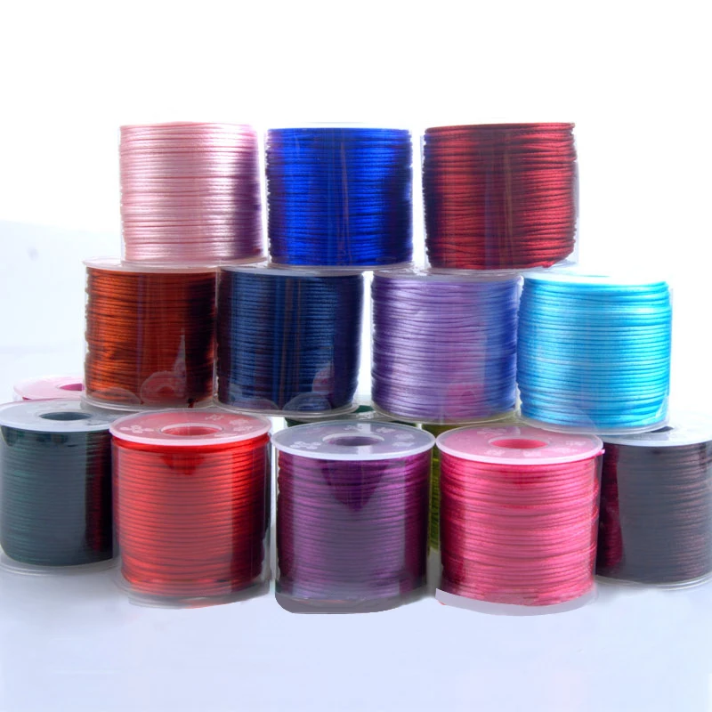LONGJIE wholesales 30 colors 1.5mm nylon silk cord for bracelet