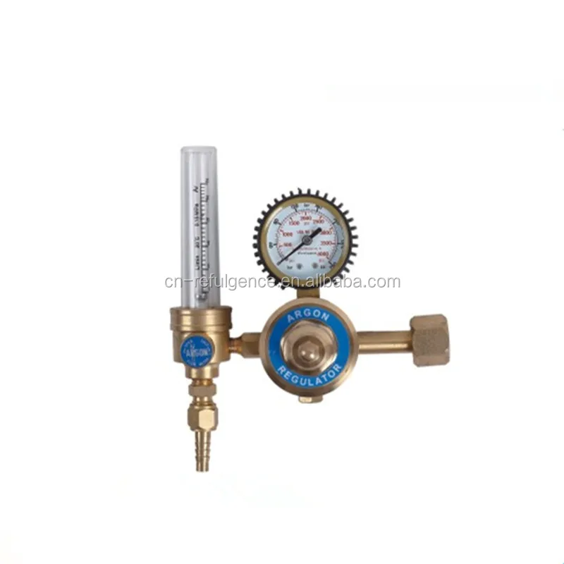 REFULGENCE AR GAS REGULATOR, FLOWMETER TYPE AR REGULATOR, FULL BRASS ARGON GAS REGULATOR