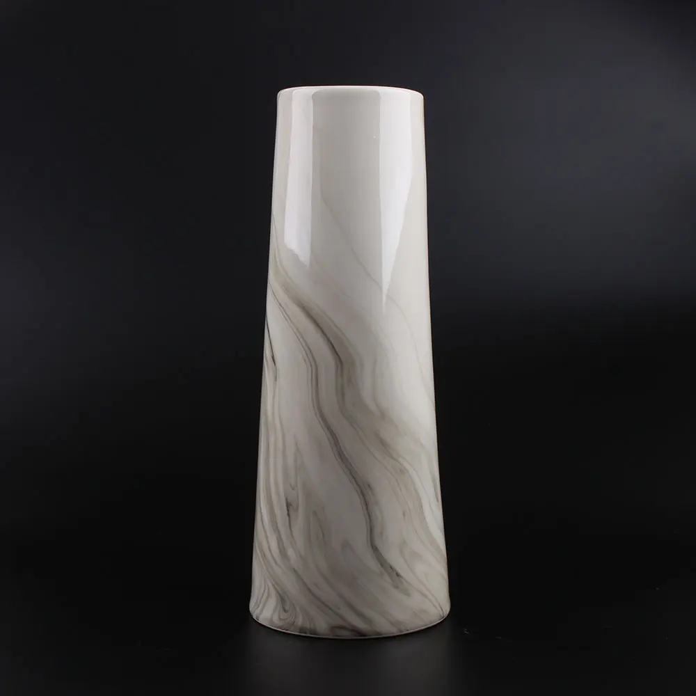 
OEM Factory Wedding Luxury White Dry Flower Large Vase Geometric Vase Ceramic 