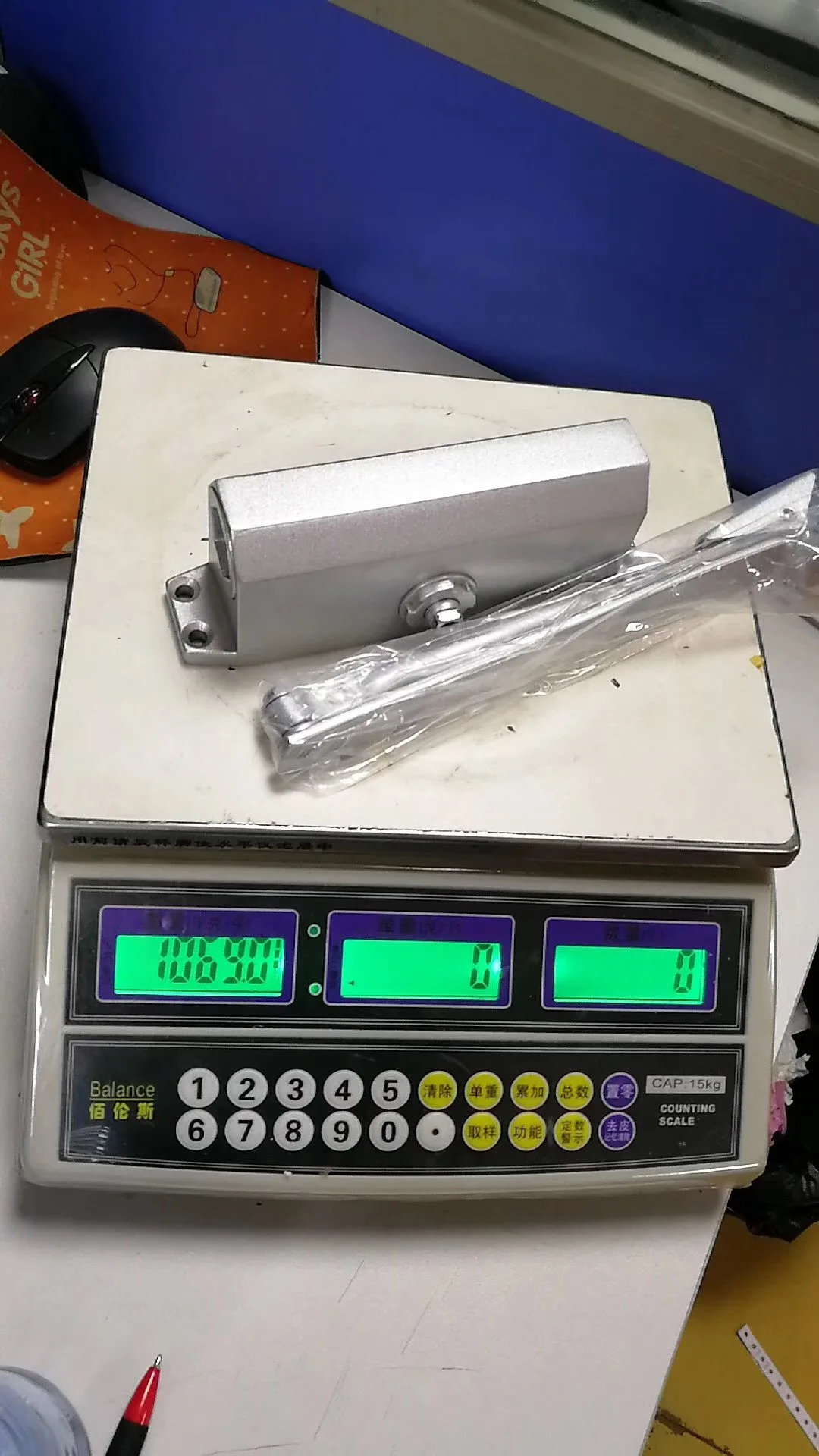 Fire rated Hydraulic adjustable  speed door closer for 45-60KG emengency door