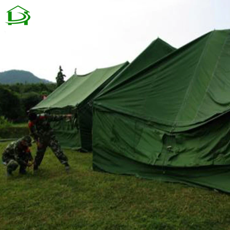 Green 20 Person Us Large Heavy Duty Waterproof Surplus Man Style Canvas Tents for Sale