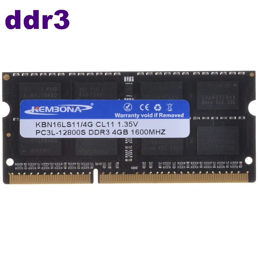 1.5V Laptop Sodimm Memory DDR3 4GB PC3-12800 1600MHZ Ram